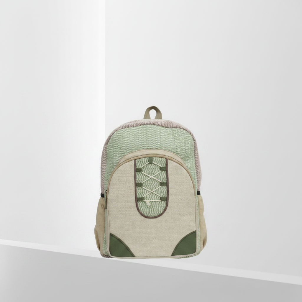 Pastel Green Hemp Day pack