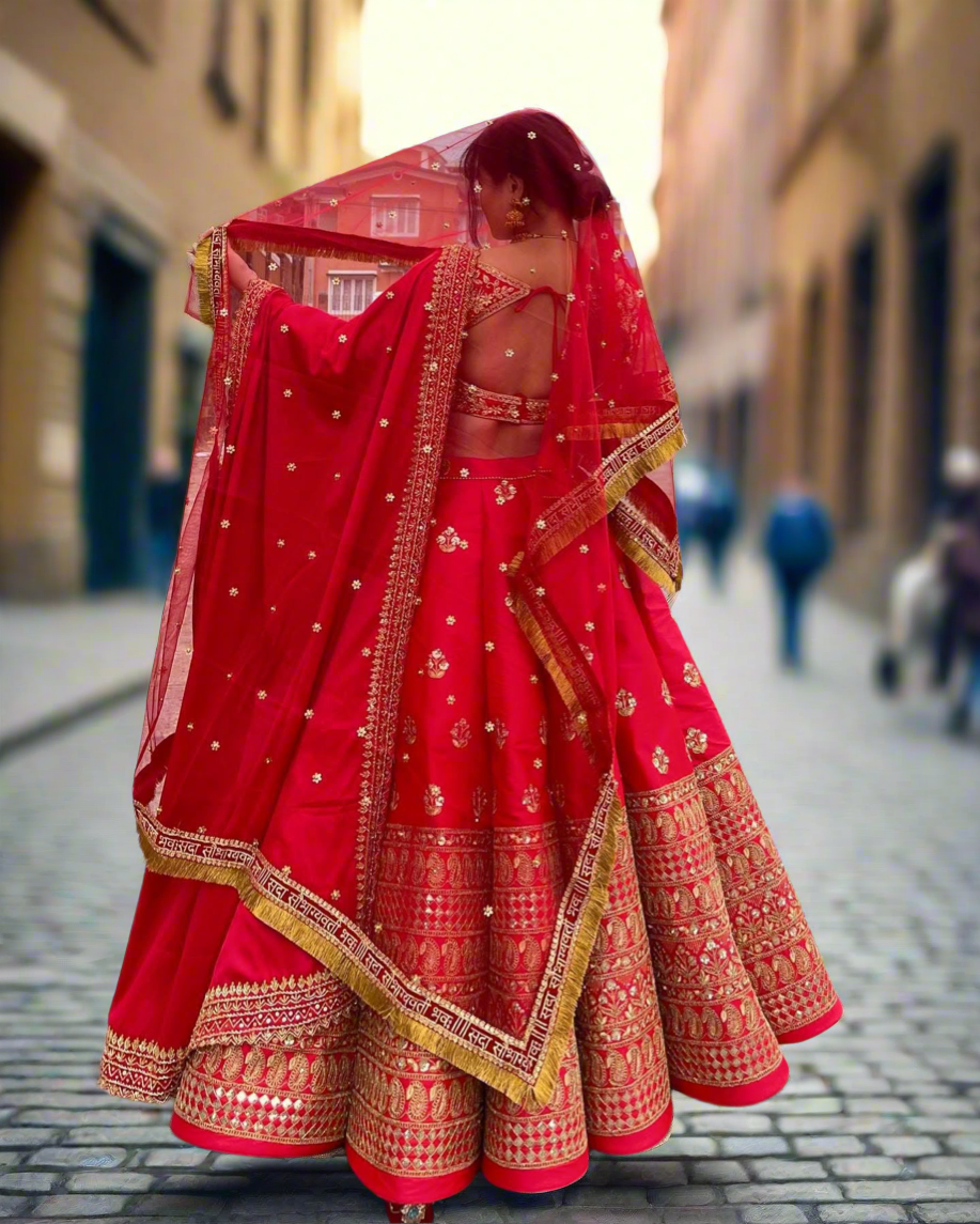 Sindor Red Bridal Lehenga