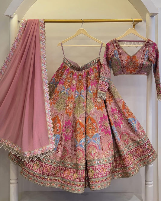 Radha Pink Lehenga set