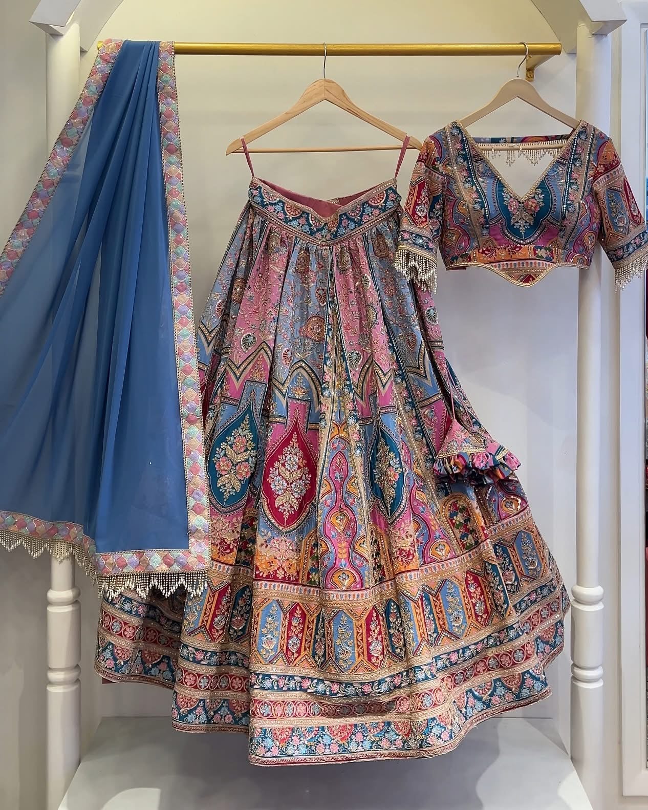 Radha Blue Lehenga set