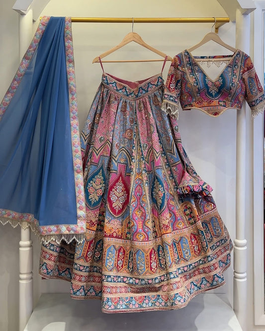 Radha Blue Lehenga set