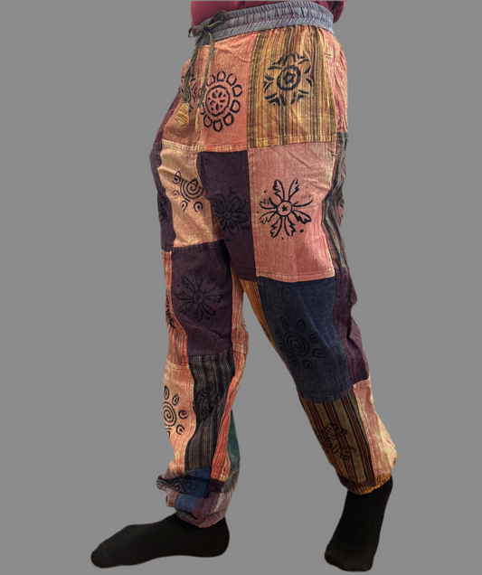 Pink Hue Patchwork Pants