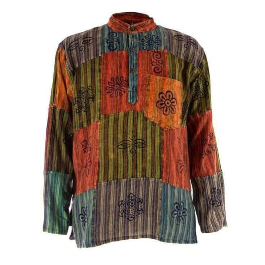 Buddha eye linen shirt