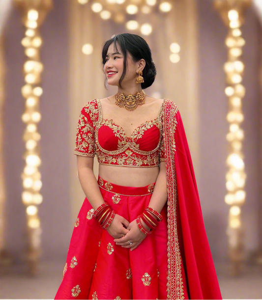 Sindor Red Bridal Lehenga