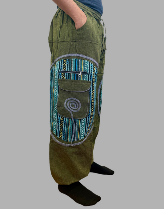 Green Box Pocket Pants
