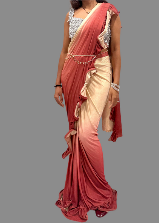 Lycra Pre-Pleated Sari