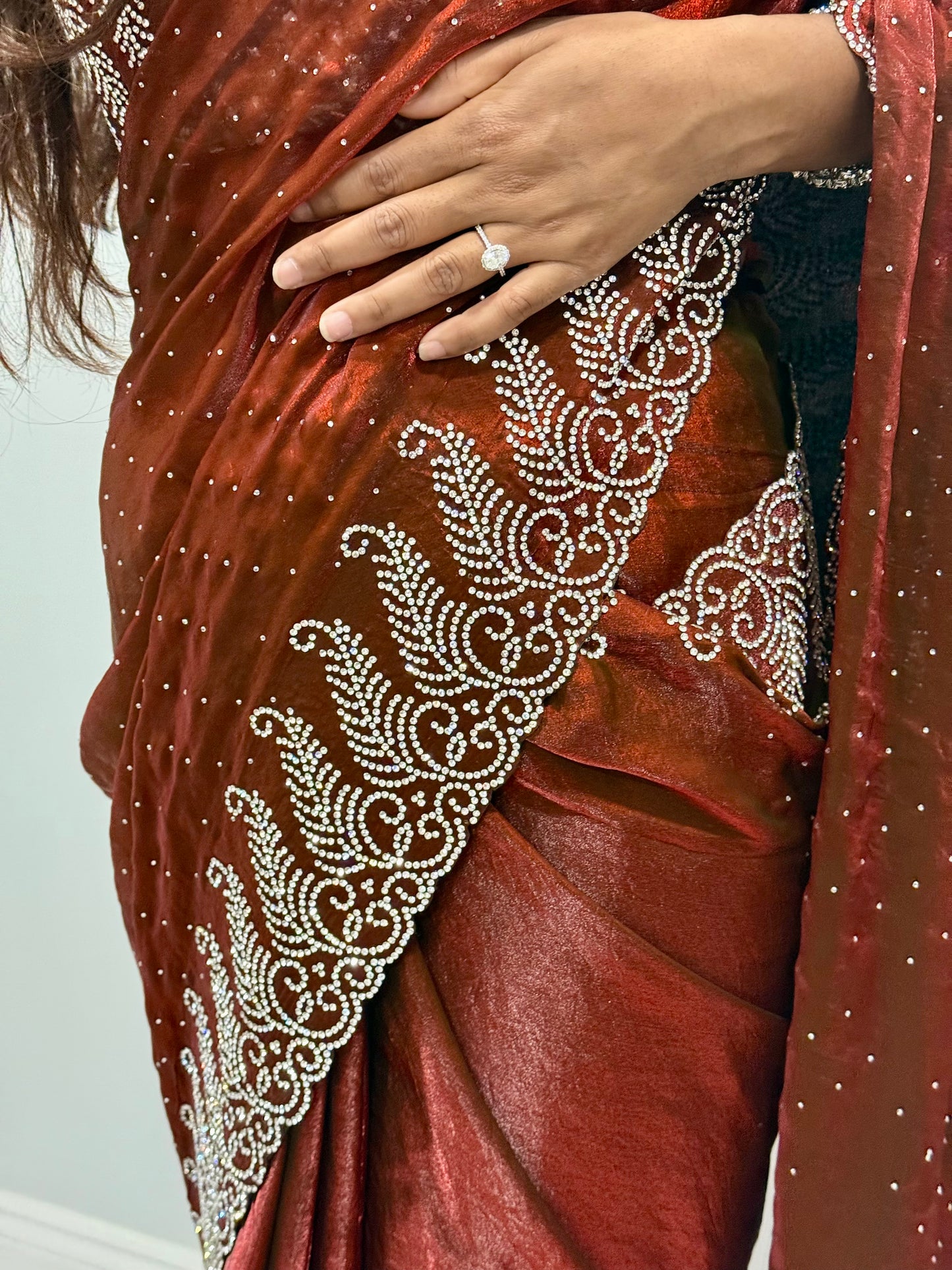 Fern Organza Silk Sari